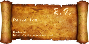 Repka Ida névjegykártya